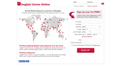 Desktop Screenshot of eu.english-corner-online.com